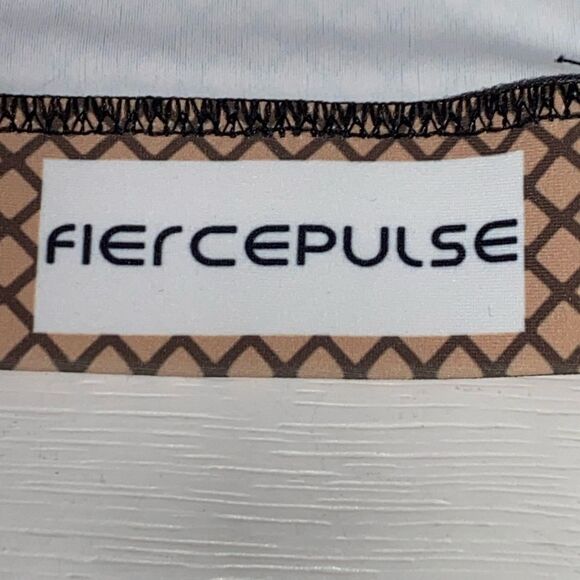 Fiercepulse Sports Bra Call Me Santa Christmas Faux Lace & Fishnet Bows Design - Picture 3 of 9